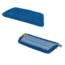 Microvezel vlakmop blauw 28 cm  - set van 5